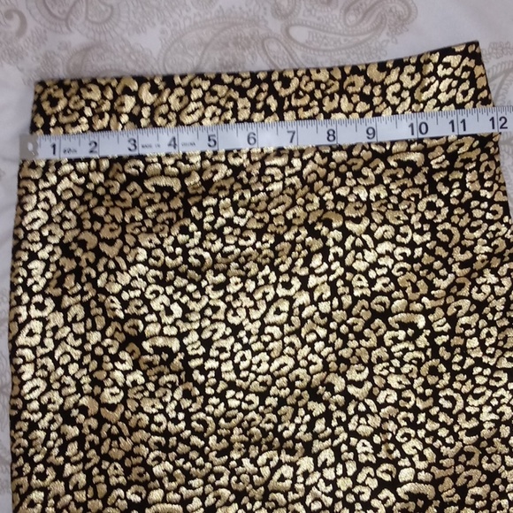 Black & Gold Mini Skirt - Picture 4 of 5